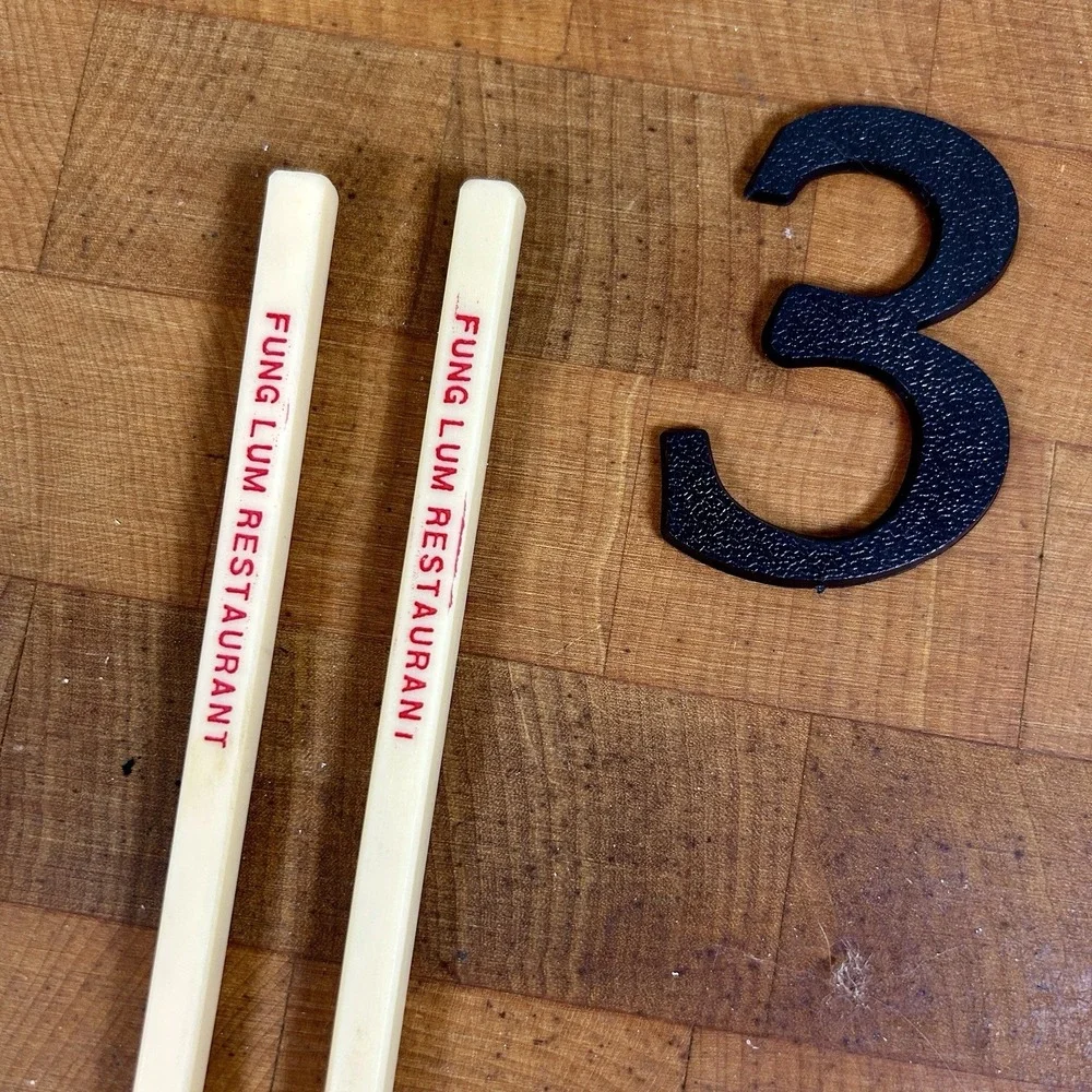Fung Lum Restaurant California Chinese Chopsticks Vintage Memorabilia
